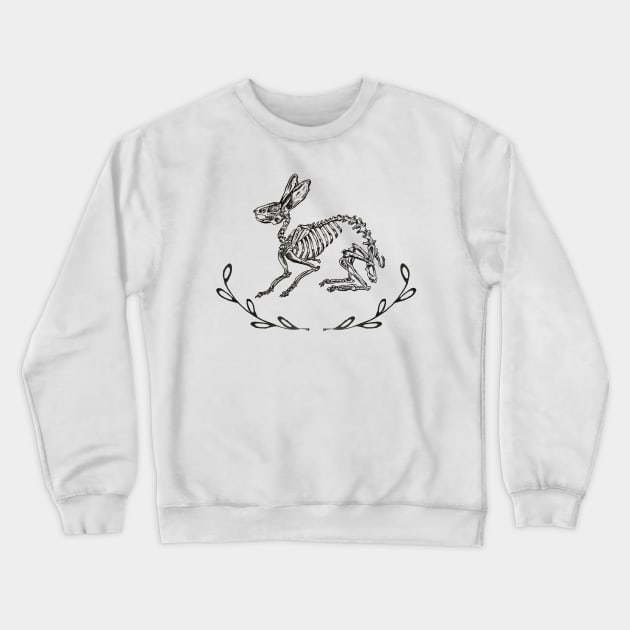 Bunny Skeleton Crewneck Sweatshirt by deadlydelicatedesigns